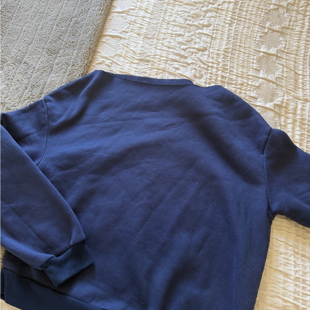 Women’s Navy Blue Off The Shoulder Sweater